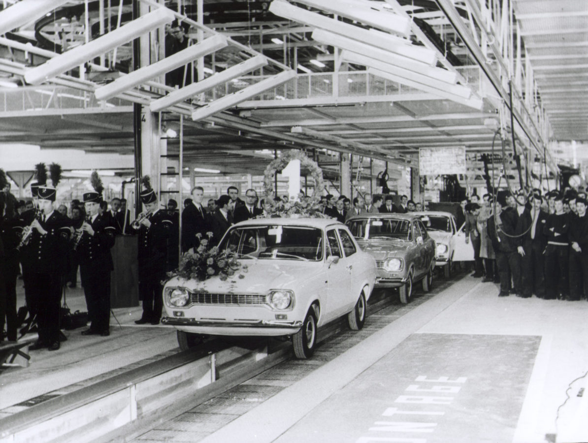 Eröffnung des Ford Escort-Produktion in Saarlouis