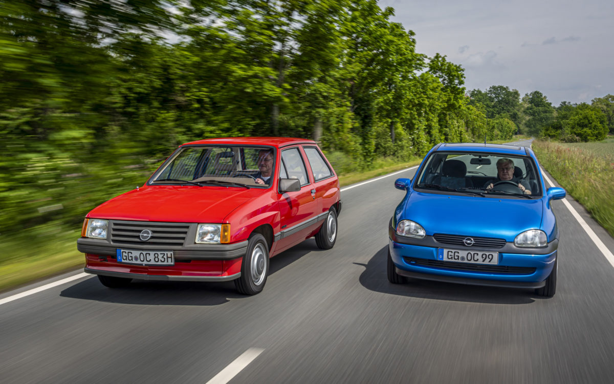 Opel Corsa A (left) & Opel Corsa B
