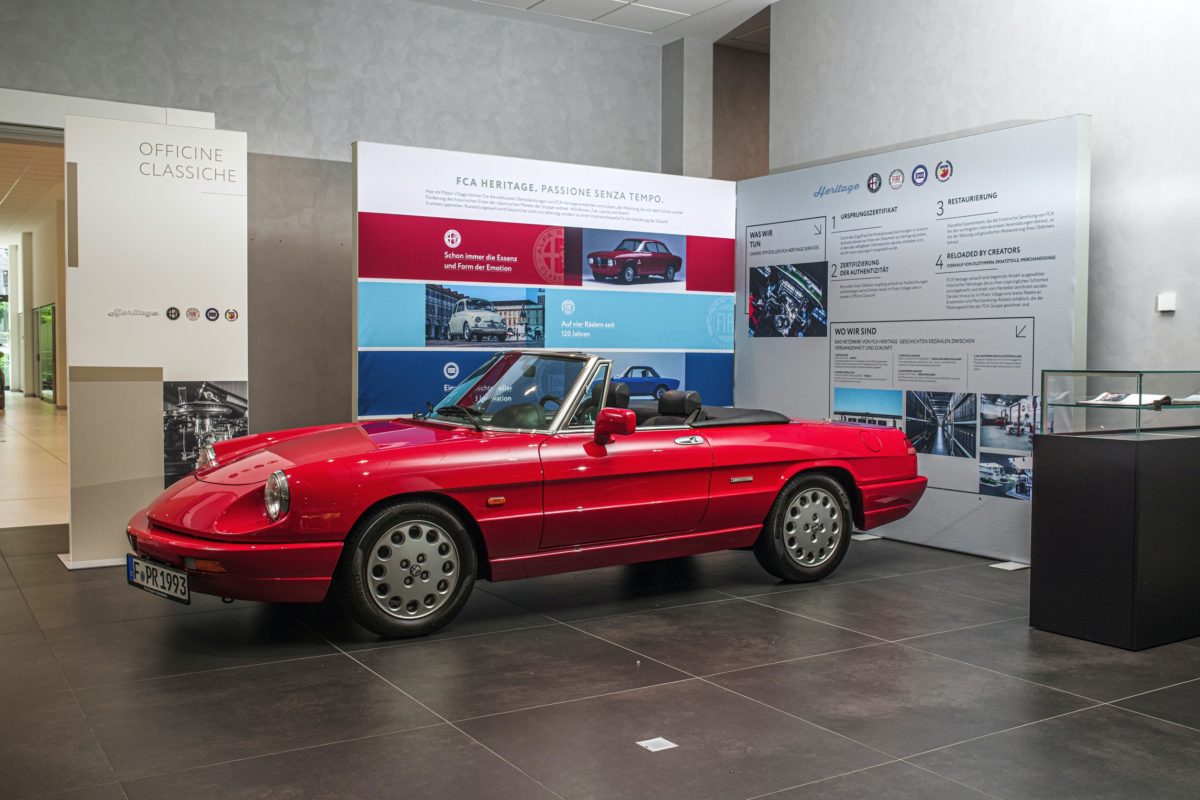 Im Heritage-Point kümmert sich FCA um seine Klassiker wie den Alfa Romeo Giulia, Lancia Delta, Alfa Romeo Spider