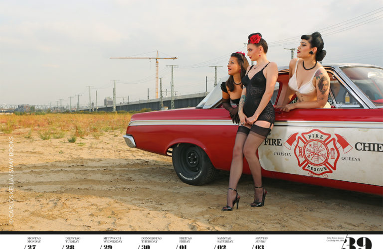 Kalender „Girls & Legendary US-Cars 2021“.