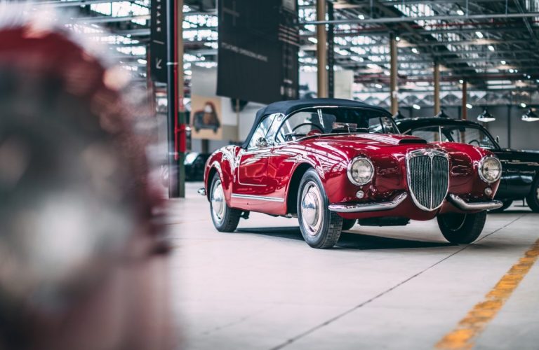 „Heritage Hub“ der Marken Fiat, Lancia und Abarth in Turin.